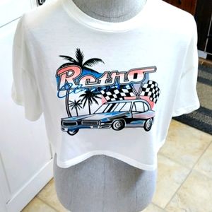 Romwe crop Tshirt NWOT